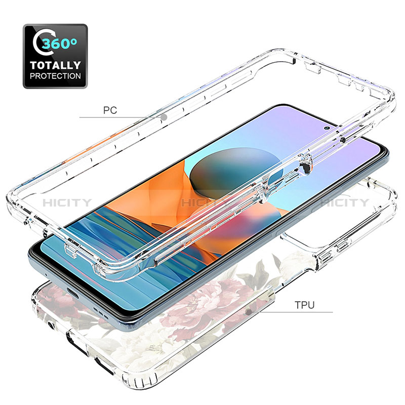 Custodia Silicone Trasparente Ultra Sottile Morbida Cover Fronte e Retro 360 per Xiaomi Redmi Note 10 Pro Max