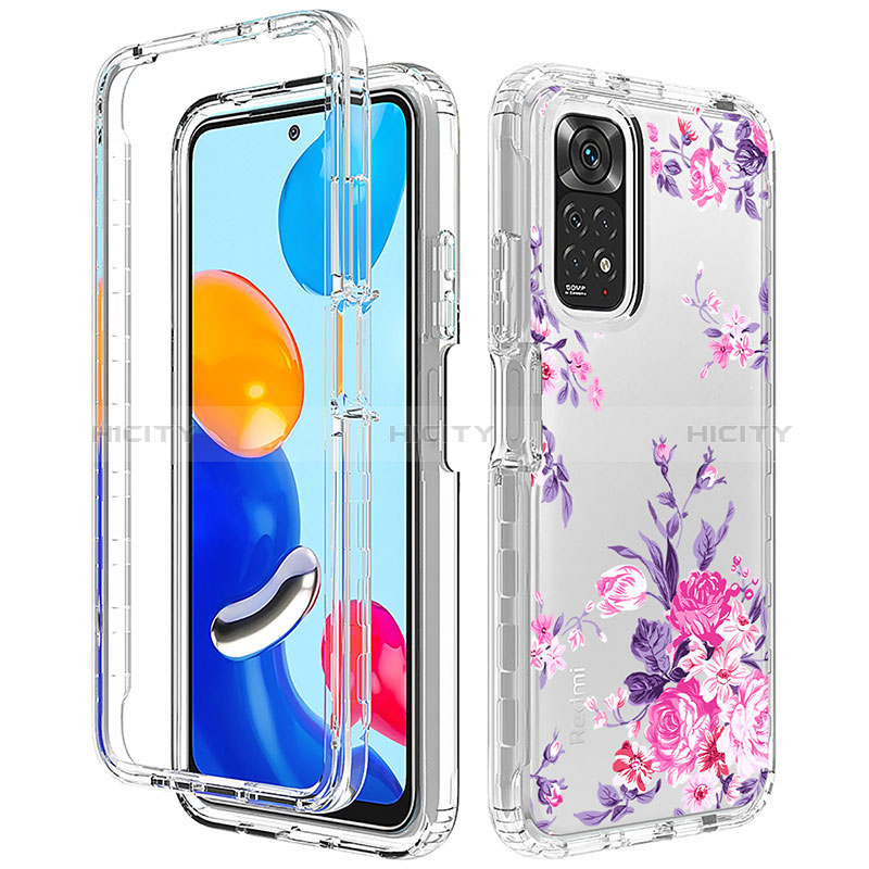 Custodia Silicone Trasparente Ultra Sottile Morbida Cover Fronte e Retro 360 per Xiaomi Redmi Note 11 4G (2022)