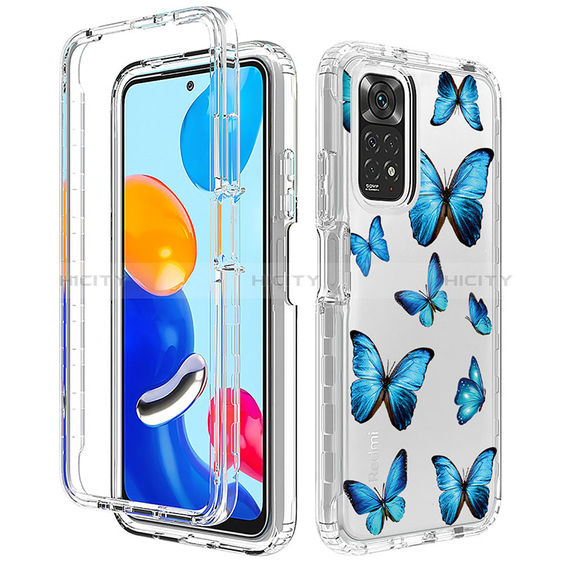 Custodia Silicone Trasparente Ultra Sottile Morbida Cover Fronte e Retro 360 per Xiaomi Redmi Note 11 4G (2022)