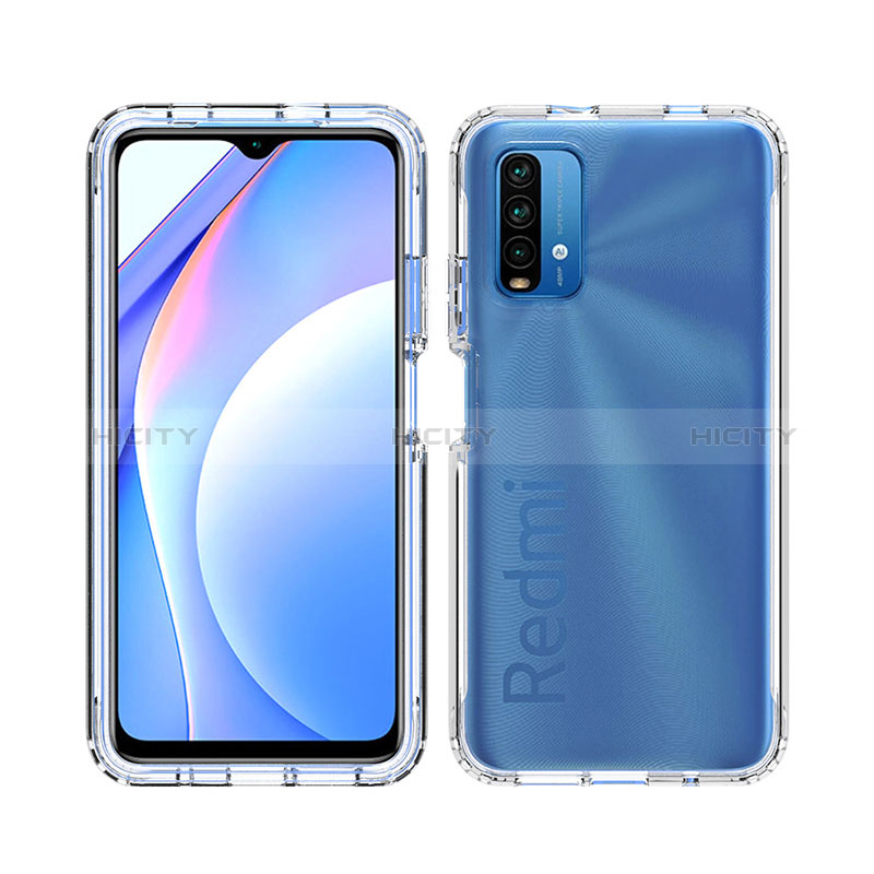 Custodia Silicone Trasparente Ultra Sottile Morbida Cover Fronte e Retro 360 per Xiaomi Redmi Note 9 4G Chiaro