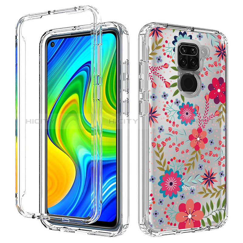 Custodia Silicone Trasparente Ultra Sottile Morbida Cover Fronte e Retro 360 per Xiaomi Redmi Note 9