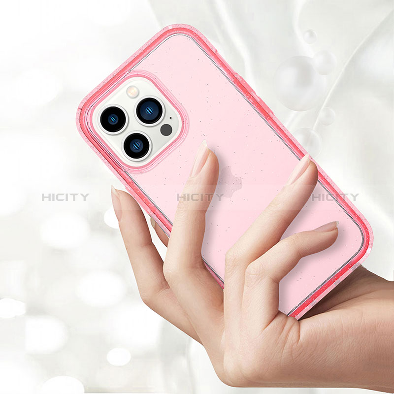 Custodia Silicone Trasparente Ultra Sottile Morbida Cover Fronte e Retro 360 YJ1 per Apple iPhone 13 Pro Max