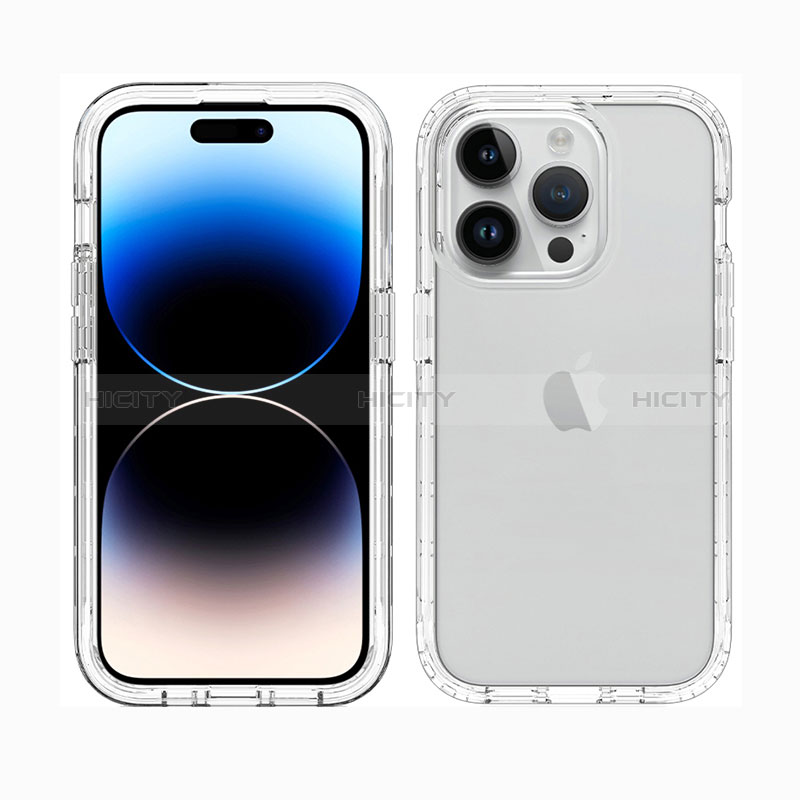 Custodia Silicone Trasparente Ultra Sottile Morbida Cover Fronte e Retro 360 ZJ1 per Apple iPhone 16 Pro Max