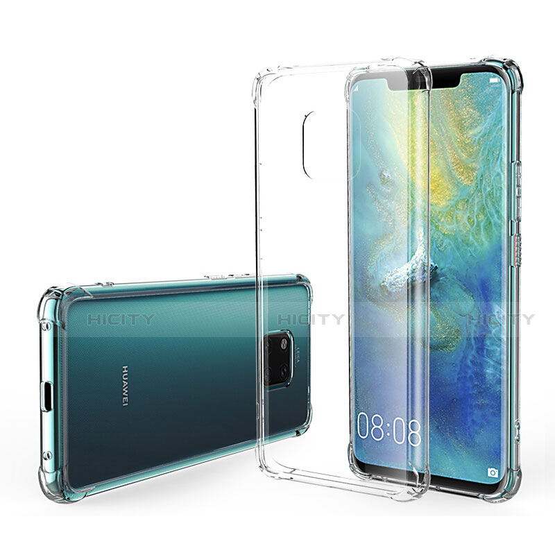 Custodia Silicone Trasparente Ultra Sottile Morbida K01 per Huawei Mate 20 Pro Chiaro