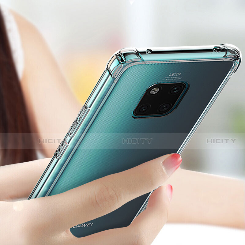 Custodia Silicone Trasparente Ultra Sottile Morbida K01 per Huawei Mate 20 Pro Chiaro