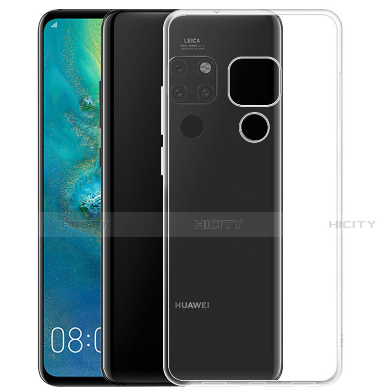 Custodia Silicone Trasparente Ultra Sottile Morbida K01 per Huawei Mate 20 X 5G Chiaro