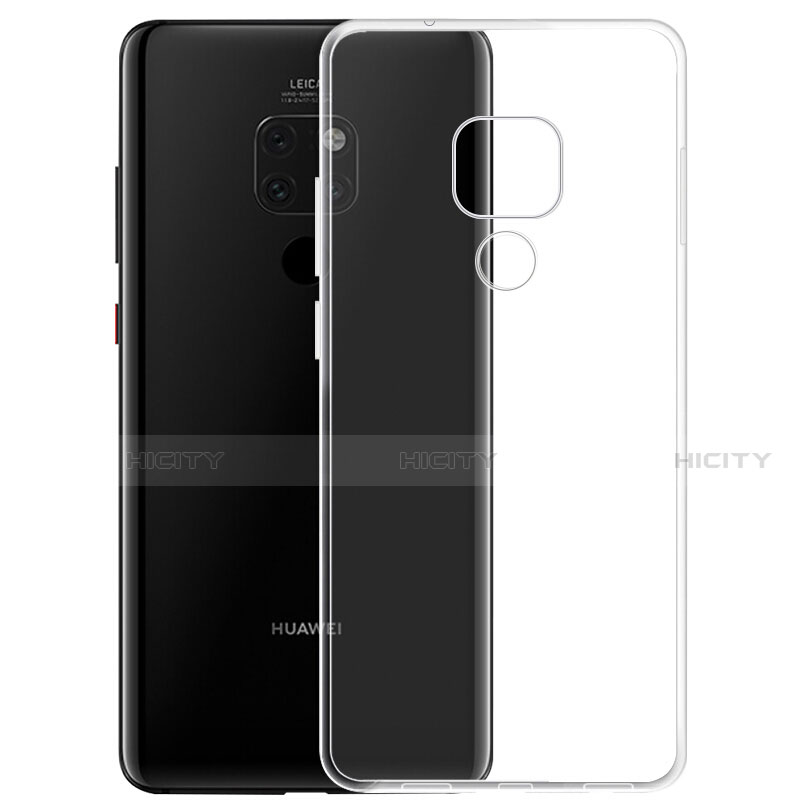 Custodia Silicone Trasparente Ultra Sottile Morbida K01 per Huawei Mate 20 X 5G Chiaro