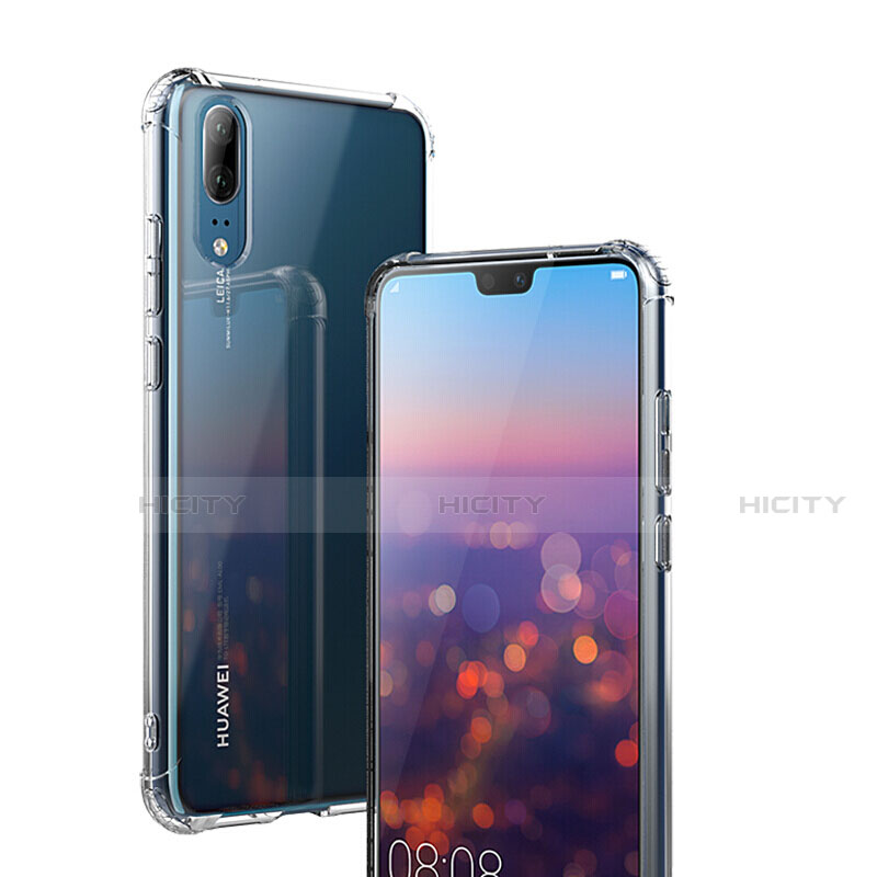 Custodia Silicone Trasparente Ultra Sottile Morbida K02 per Huawei P20 Chiaro