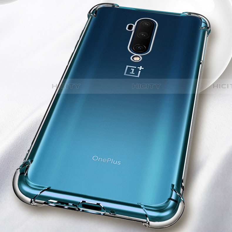 Custodia Silicone Trasparente Ultra Sottile Morbida K02 per OnePlus 7T Pro Chiaro