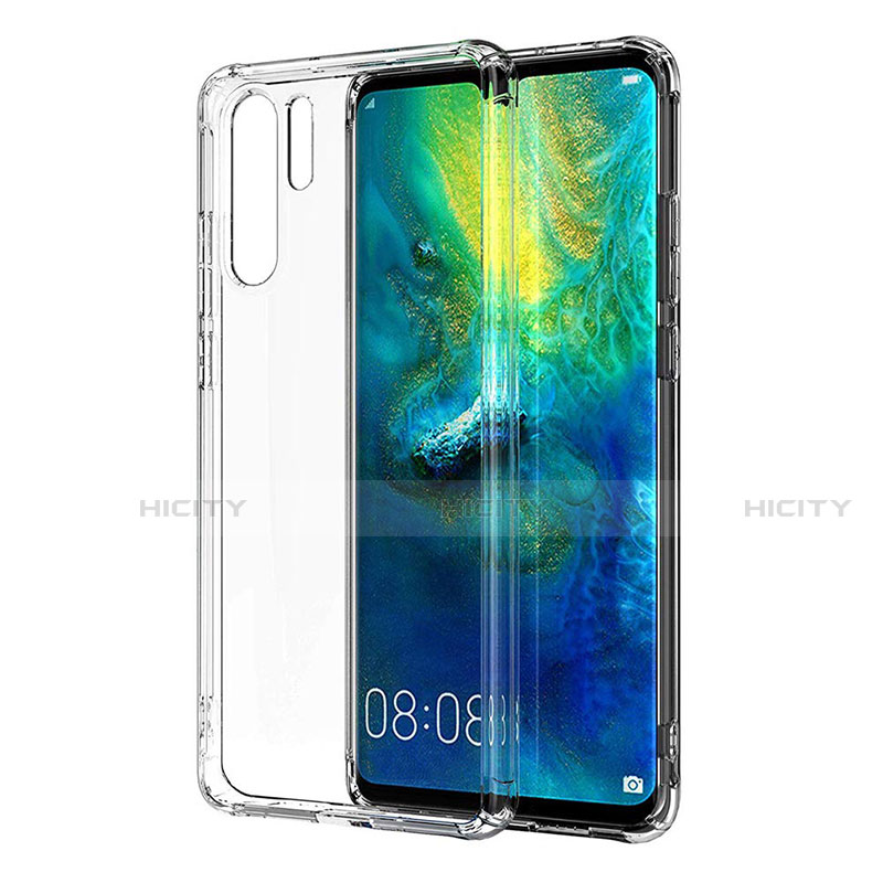 Custodia Silicone Trasparente Ultra Sottile Morbida K06 per Huawei P30 Pro Chiaro