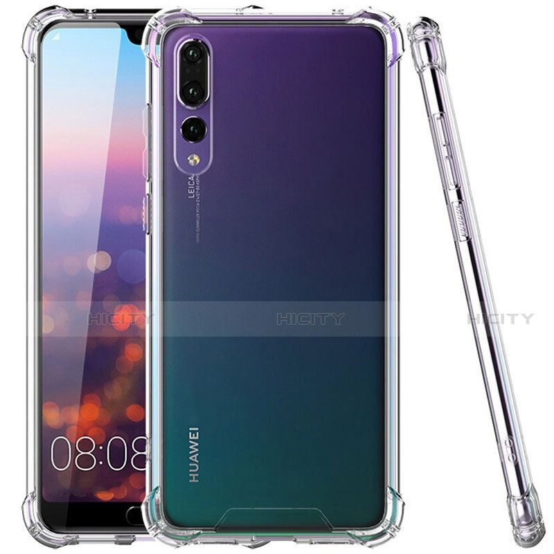 Custodia Silicone Trasparente Ultra Sottile Morbida K07 per Huawei P20 Pro Chiaro