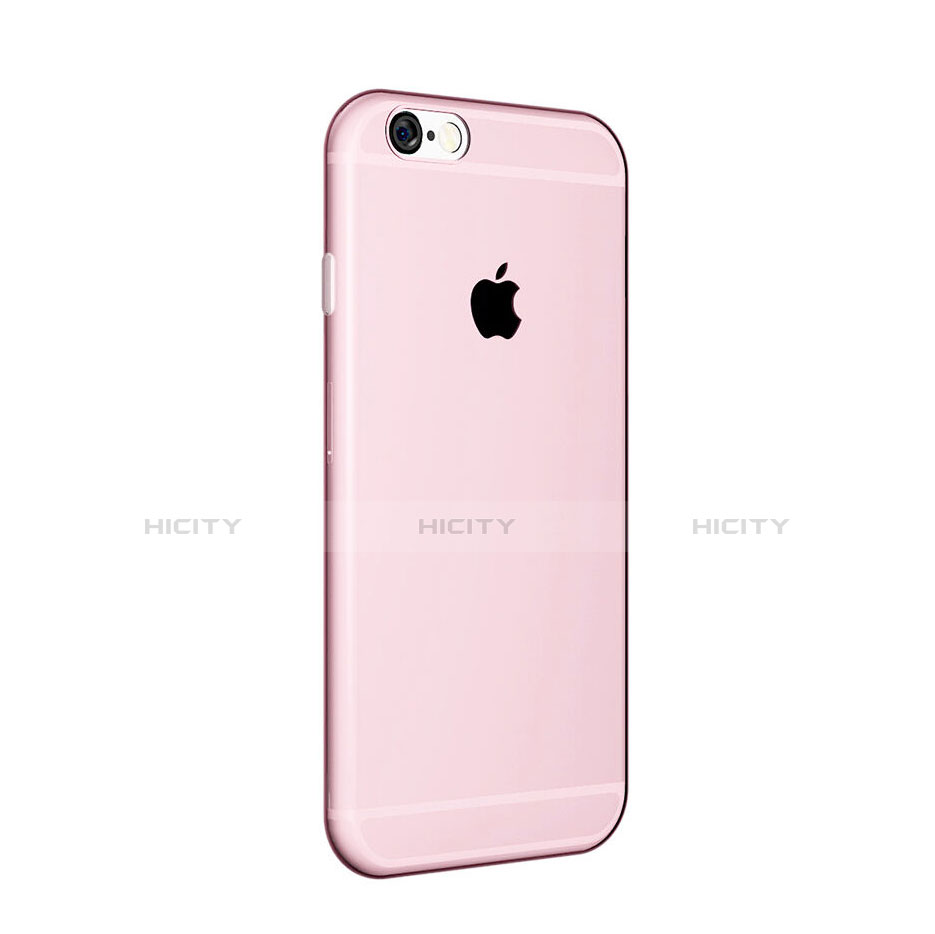 Custodia Silicone Trasparente Ultra Sottile Morbida per Apple iPhone 6 Rosa