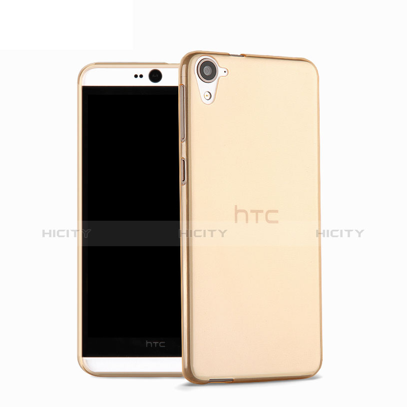 Custodia Silicone Trasparente Ultra Sottile Morbida per HTC Desire 826 826T 826W Oro