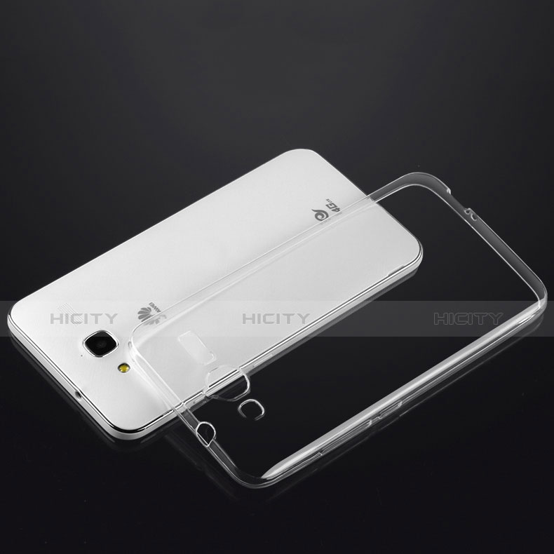 Custodia Silicone Trasparente Ultra Sottile Morbida per Huawei Ascend GX1 Chiaro