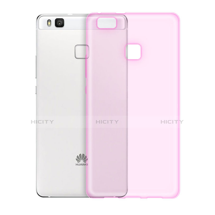 Custodia Silicone Trasparente Ultra Sottile Morbida per Huawei P9 Lite Rosa