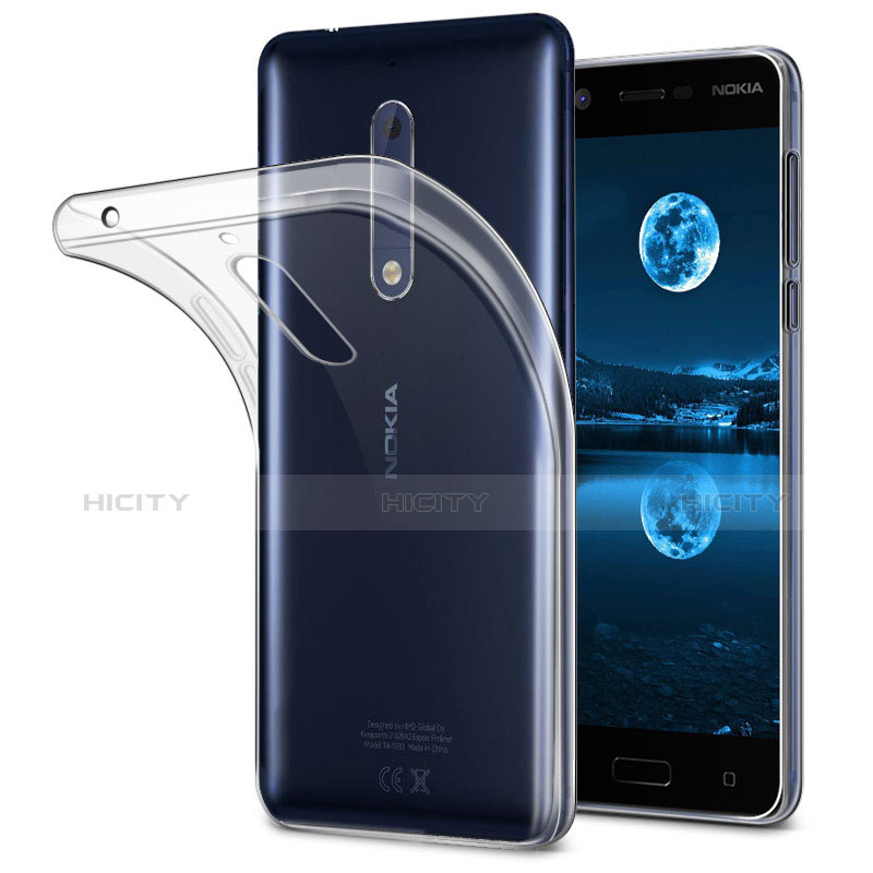 Custodia Silicone Trasparente Ultra Sottile Morbida per Nokia 5 Chiaro