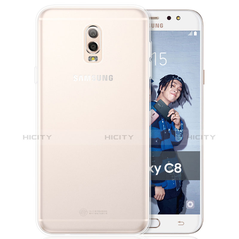 Custodia Silicone Trasparente Ultra Sottile Morbida per Samsung Galaxy C7 (2017) Chiaro