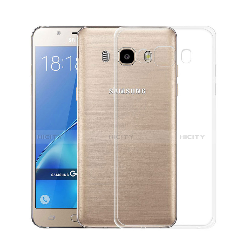 Custodia Silicone Trasparente Ultra Sottile Morbida per Samsung Galaxy J5 Duos (2016) Chiaro