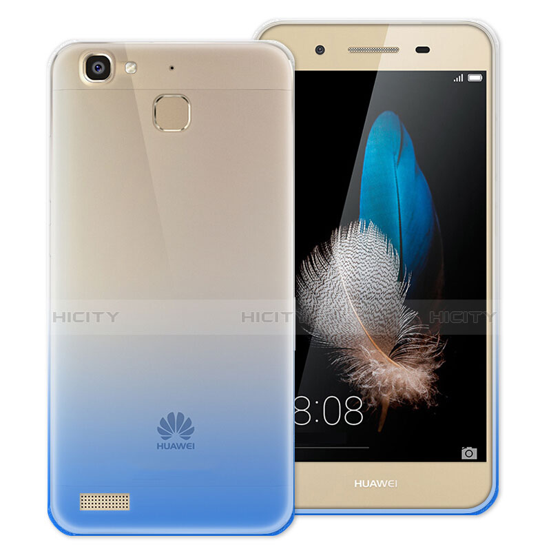 Custodia Silicone Trasparente Ultra Sottile Morbida Sfumato per Huawei G8 Mini Blu