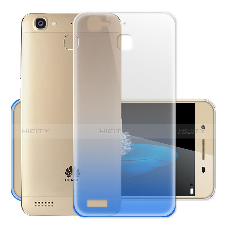 Custodia Silicone Trasparente Ultra Sottile Morbida Sfumato per Huawei G8 Mini Blu