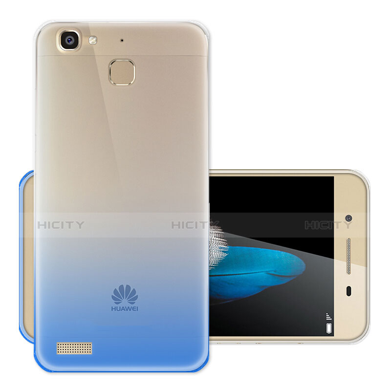 Custodia Silicone Trasparente Ultra Sottile Morbida Sfumato per Huawei G8 Mini Blu