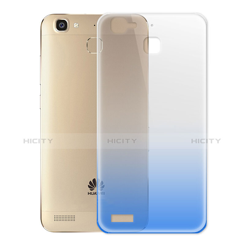 Custodia Silicone Trasparente Ultra Sottile Morbida Sfumato per Huawei G8 Mini Blu