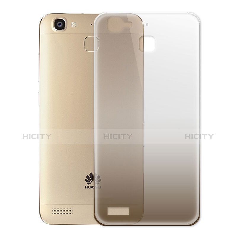 Custodia Silicone Trasparente Ultra Sottile Morbida Sfumato per Huawei P8 Lite Smart Grigio