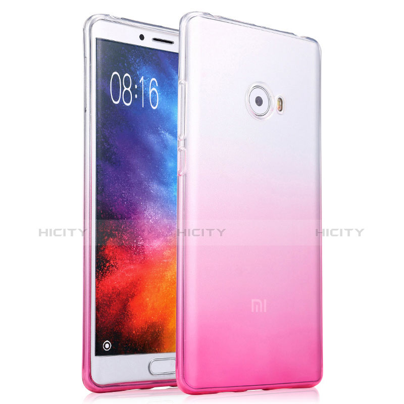 Custodia Silicone Trasparente Ultra Sottile Morbida Sfumato per Xiaomi Mi Note 2 Rosa