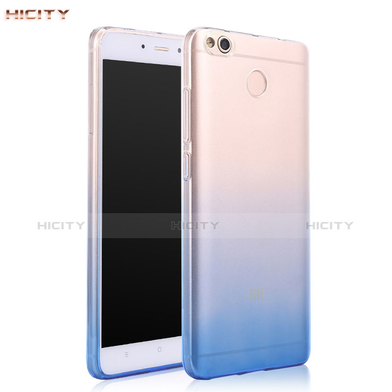 Custodia Silicone Trasparente Ultra Sottile Morbida Sfumato per Xiaomi Redmi 4X Blu