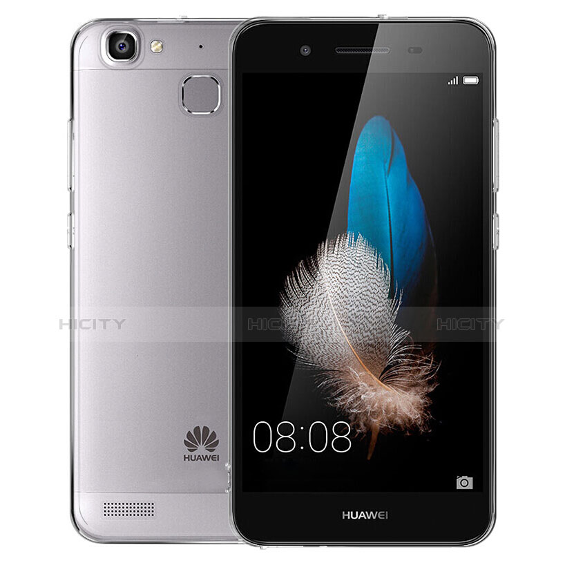 Custodia Silicone Trasparente Ultra Sottile Morbida T02 per Huawei G8 Mini Grigio