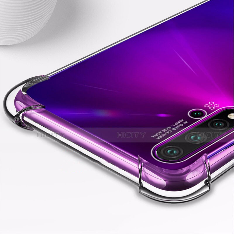 Custodia Silicone Trasparente Ultra Sottile Morbida T02 per Huawei Nova 5 Chiaro