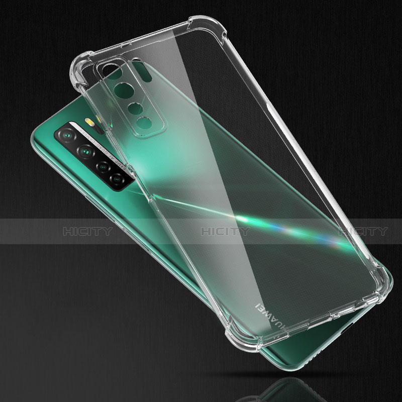 Custodia Silicone Trasparente Ultra Sottile Morbida T02 per Huawei P40 Lite 5G Chiaro