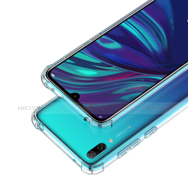 Custodia Silicone Trasparente Ultra Sottile Morbida T02 per Huawei Y7 Prime (2019) Chiaro