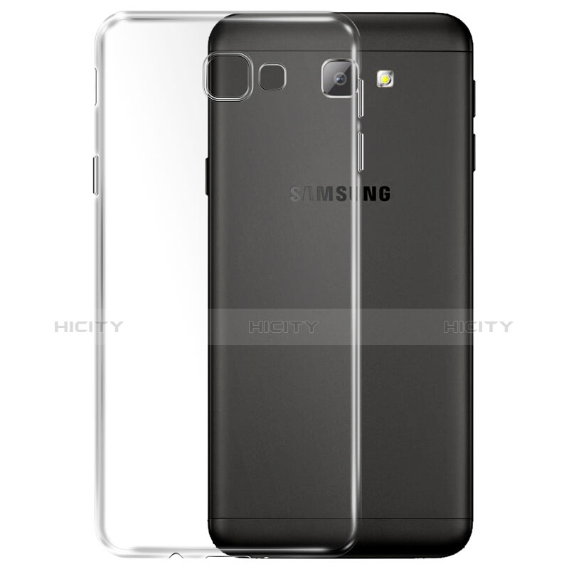 Custodia Silicone Trasparente Ultra Sottile Morbida T02 per Samsung Galaxy On5 (2016) G570 G570F Chiaro