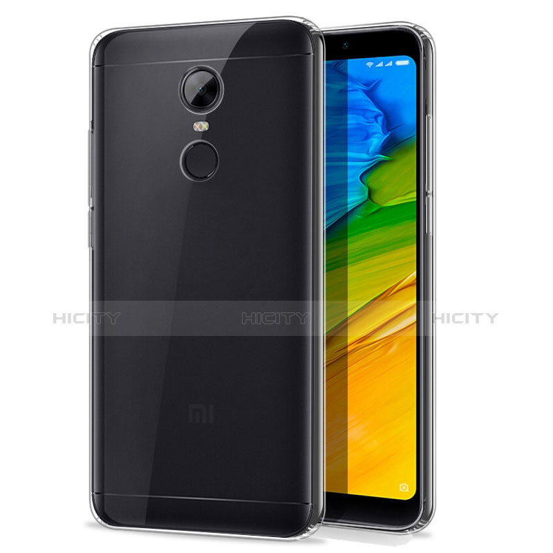 Custodia Silicone Trasparente Ultra Sottile Morbida T02 per Xiaomi Redmi 5 Plus Chiaro