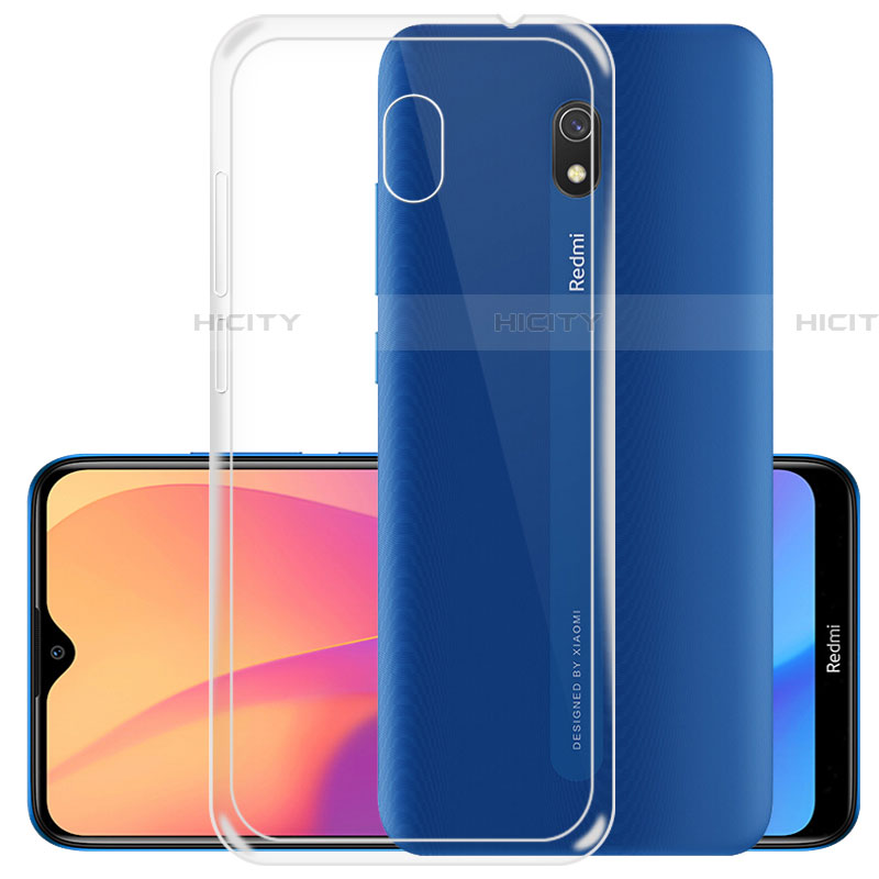 Custodia Silicone Trasparente Ultra Sottile Morbida T02 per Xiaomi Redmi 8A Chiaro