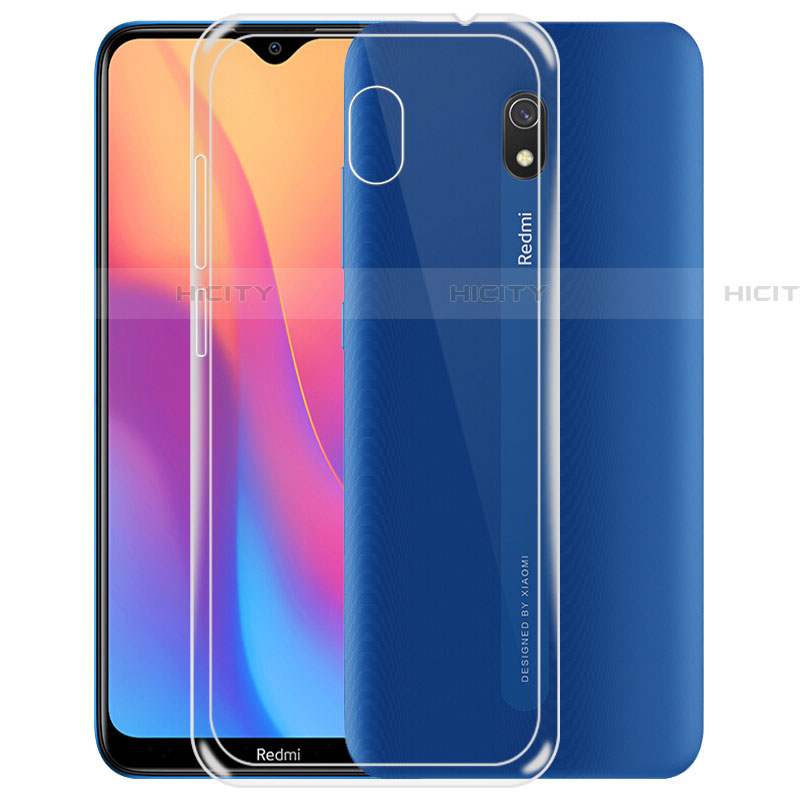 Custodia Silicone Trasparente Ultra Sottile Morbida T02 per Xiaomi Redmi 8A Chiaro