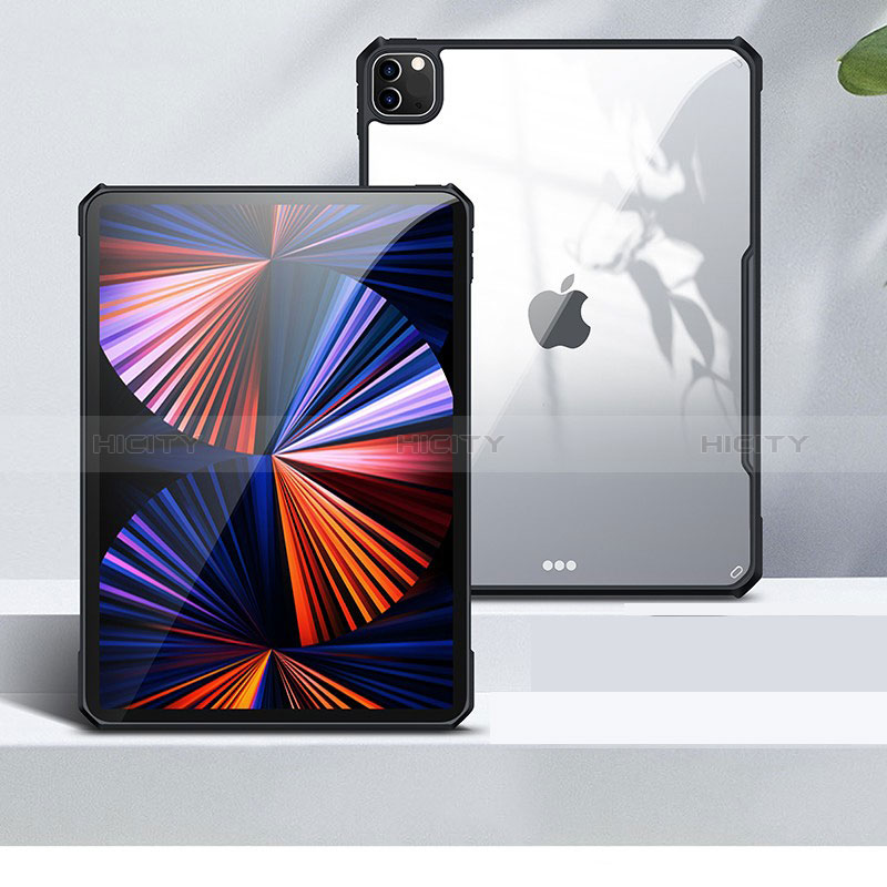 Custodia Silicone Trasparente Ultra Sottile Morbida T04 per Apple iPad Pro 11 (2022) Nero