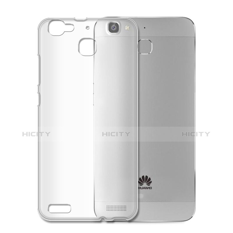 Custodia Silicone Trasparente Ultra Sottile Morbida T04 per Huawei G8 Mini Grigio