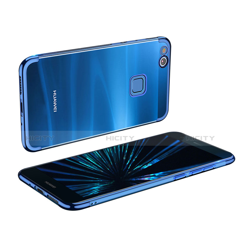 Custodia Silicone Trasparente Ultra Sottile Morbida T04 per Huawei GR3 (2017) Blu