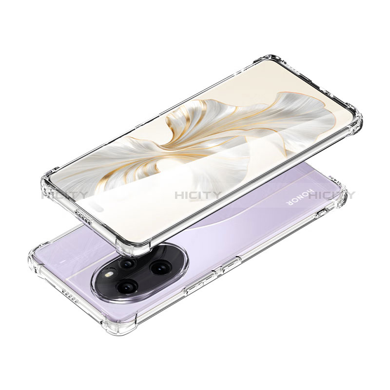 Custodia Silicone Trasparente Ultra Sottile Morbida T04 per Huawei Honor 100 Pro 5G Chiaro