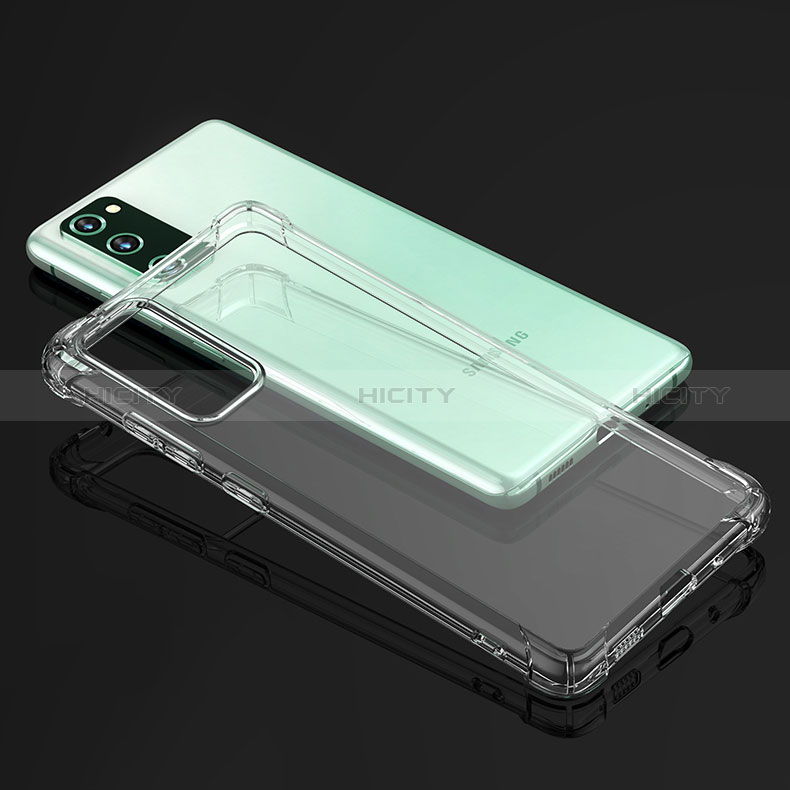 Custodia Silicone Trasparente Ultra Sottile Morbida T04 per Samsung Galaxy S20 FE 5G Chiaro