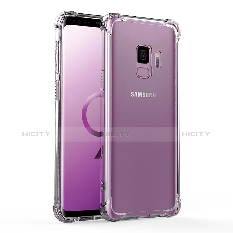 Custodia Silicone Trasparente Ultra Sottile Morbida T04 per Samsung Galaxy S9 Chiaro