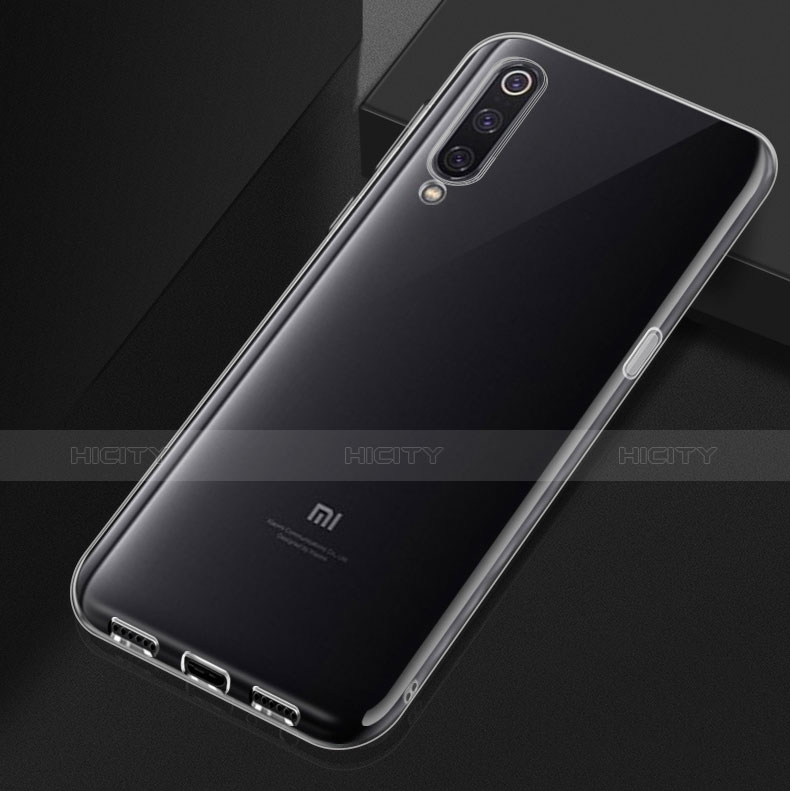 Custodia Silicone Trasparente Ultra Sottile Morbida T04 per Xiaomi Mi 9 Chiaro