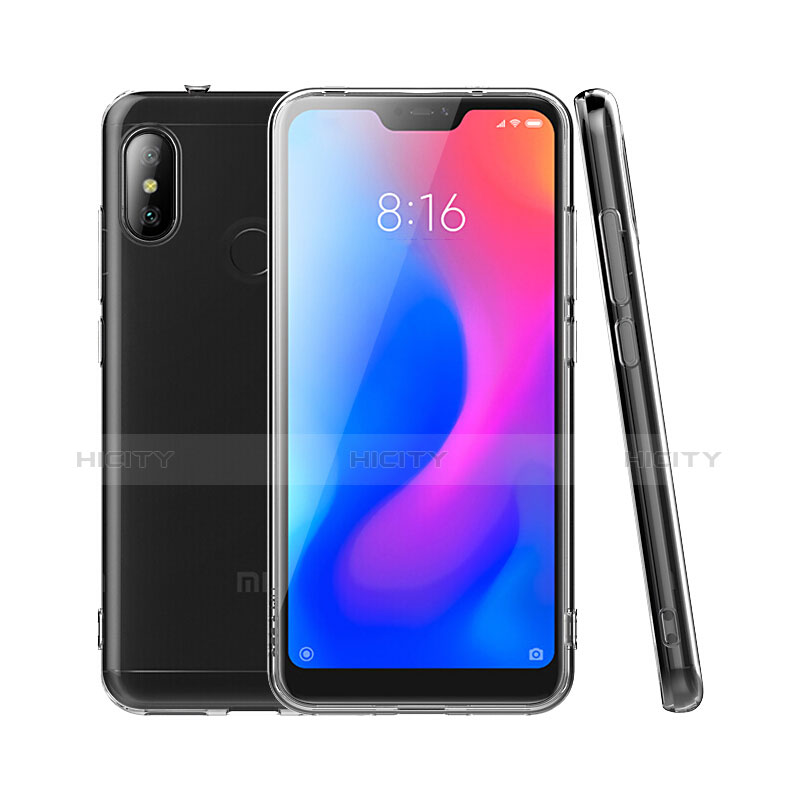 Custodia Silicone Trasparente Ultra Sottile Morbida T04 per Xiaomi Redmi 6 Pro Chiaro