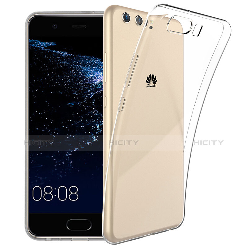 Custodia Silicone Trasparente Ultra Sottile Morbida T06 per Huawei P10 Plus Chiaro