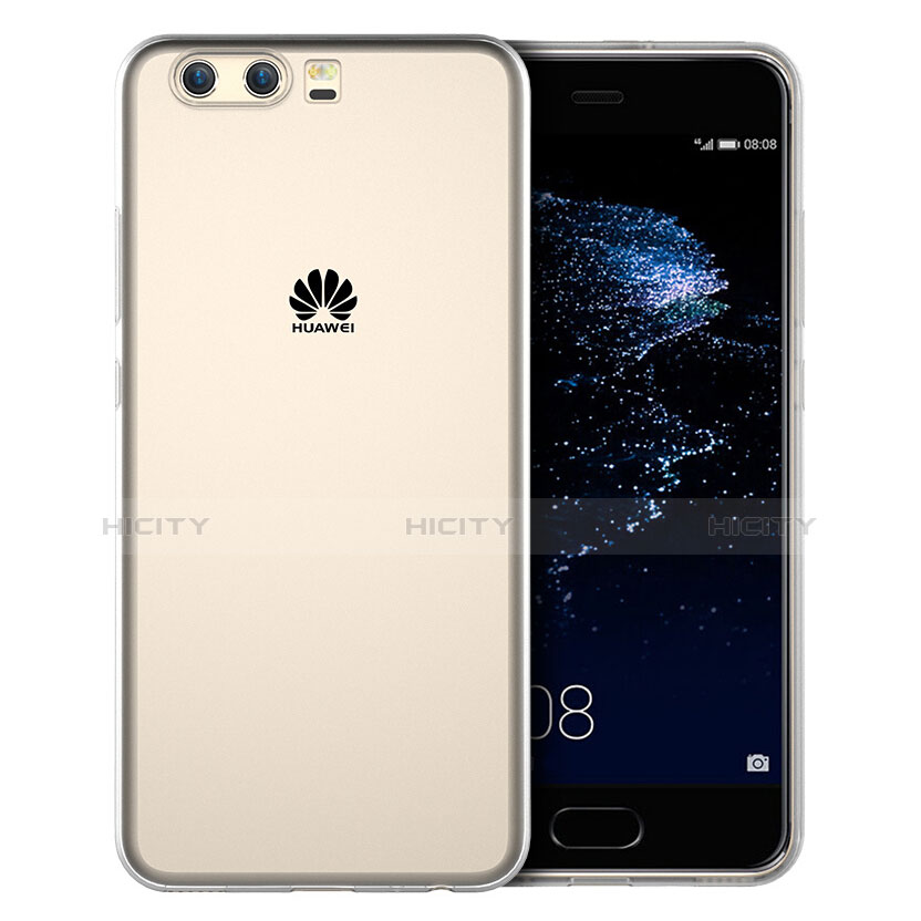 Custodia Silicone Trasparente Ultra Sottile Morbida T06 per Huawei P10 Plus Chiaro