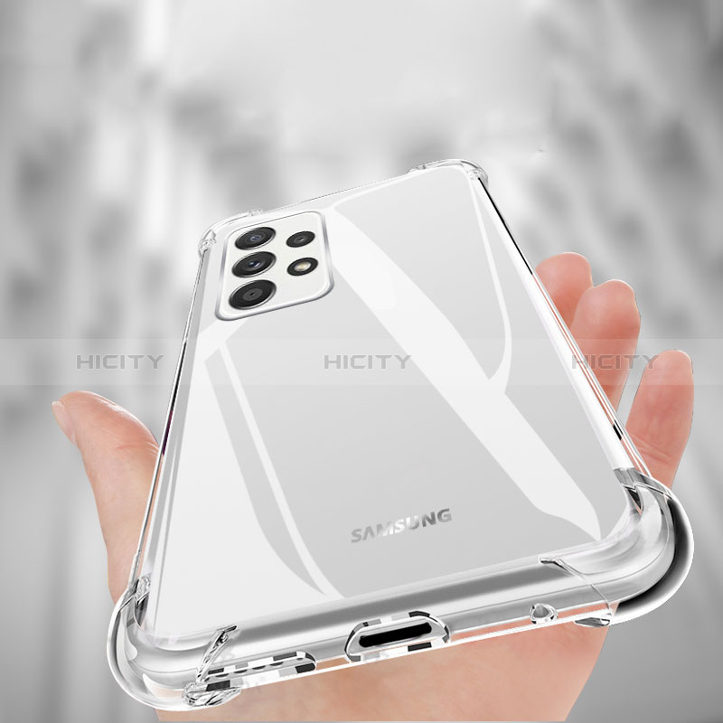 Custodia Silicone Trasparente Ultra Sottile Morbida T06 per Samsung Galaxy A52s 5G Chiaro
