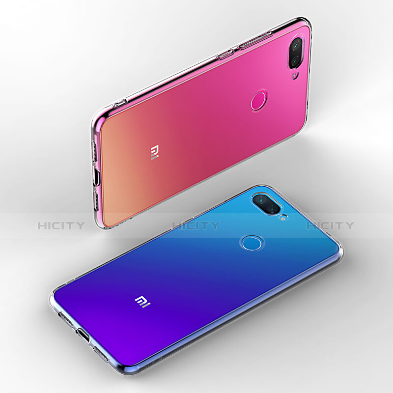 Custodia Silicone Trasparente Ultra Sottile Morbida T06 per Xiaomi Mi 8 Lite Chiaro