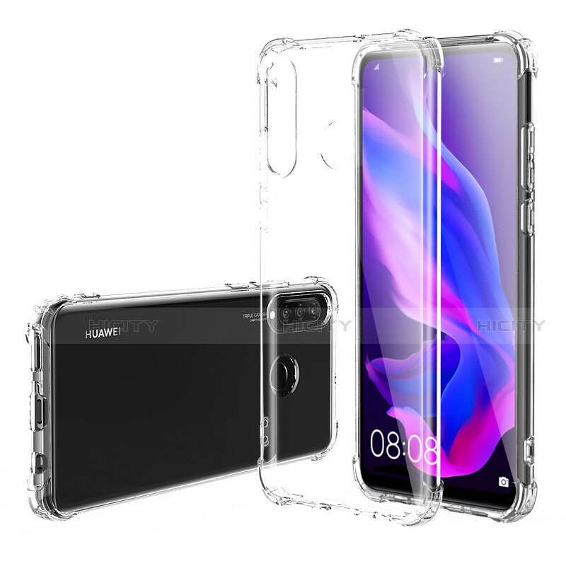 Custodia Silicone Trasparente Ultra Sottile Morbida T07 per Huawei Nova 4e Chiaro